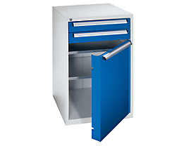 QUIPO Armoire à outils - hauteur 1000 mm, tiroirs: 2 x 100 mm, porte: 1 x 700 mm