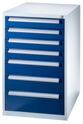 QUIPO Werkzeugschrank - Höhe 1000 mm, Schubladen 4 x 100, 2 x 150, 1 x 200 mm