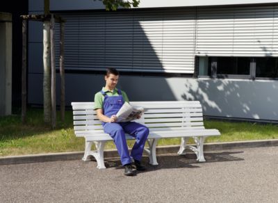 Banc D Exterieur En Plastique A 13 Lames Certeo Fr