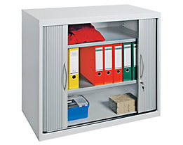 Armoire à rideaux - largeur 1000 mm, 2 tablettes