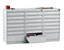 Schubladenschrank, Stahl - HxBxT 900 x 1500 x 500 mm, 21 Schubladen