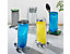 Support sacs-poubelle pour sac de 120 l - châssis roulant à 2 roues - vert, couvercle en plastique