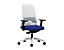 Bürodrehstuhl  EVERY | Chillback-Rückenlehne schwarz | Weiche Rollen | Brillantsilber -Beige | Sitzhöhe 430 mm | interstuhl
