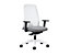 Bürodrehstuhl  EVERY | Weiß | Harte Rollen | Eisengrau | Sitzhöhe 430 mm | interstuhl
