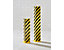 Anfahrschutz aus Stahl - Materialstärke 6 mm, schwarz / gelb, Höhe 400 mm