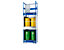 EUROKRAFTpro Fass-Auffangwanne für Transport und Lagerung, Rücken- und Seitenwände geschlossen, stapelbar, für 2 Fässer, blau 