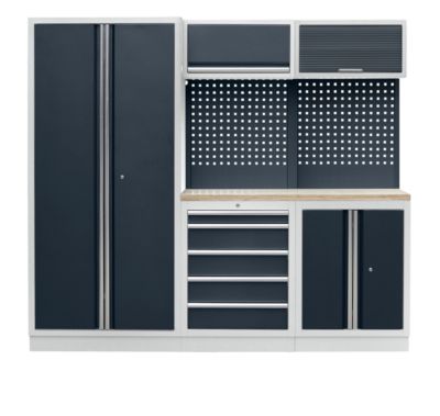 Werkstattschranksystem mit Flügeltür-Hochschrank - BxT 2275 x 460 mm
