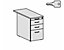Standcontainer | Abschließbar | Hängeregistratur | 2 Metallschubladen | BxTxH 438 x 1000 x 720 mm | Buche | Geramöbel