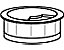 Konferenztisch |  Hubsäulen- & Klapptische Kabeleinlassbuchse unmontiert D: 80 mm | Silber | Geramöbel