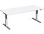 Schreibtisch | Elektrisch höhenverstellbar | BxTxH 1800 x 800 x 650-1250 mm | Weiß-Silber | Geramöbel