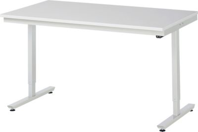 Arbeitstisch | elektrisch höhenverstellbar | HxBxT 720-1120 x 750 x 800 mm | Flächenlast 150 kg | MDF Arbeitsplatte | Plattenstärke 22 mm | Rau