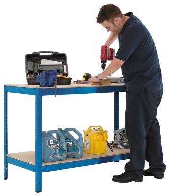 Werkbank | 300 kg pro Fachboden | Höhenverstellbar