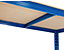 Certeo | 3x Étagère pour garage et 1x établi | HxLxP 178 x 90 x 30 cm | Bleu | Charge max. par tablette: 200 kg | Mega Deal