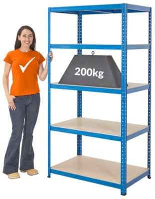 Mega Deal | 1x Werkbank und 3x Schwerlastregal | Tiefe 60 cm