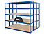 Certeo | 3x Étagère pour entrepôt | HxLxP 178 x 180 x 45 cm | Bleu | Charge max. par tablette: 200 kg | Mega Deal
