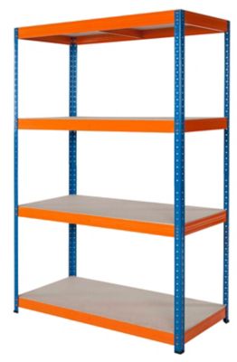 Solide rayonnage de stockage – charge max. par étagère : 300 kg – h x L x P 1 500 mm x 1 800 mm x 450 mm