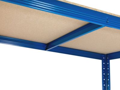 Mega Deal | 3x Garagenregal | HxBxT 178 x 90 x 30 cm | Blau | Traglast pro Fachboden: 200 kg | Certeo