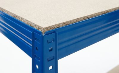 3x Étagère métallique pour garage | HxLxP 178 x 90 x 60 cm | Charge max. de 200 kg par étagère | Gris clair | Certeo | Mega Deal