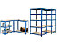 Regalsystem | 3x Werkstattregal | HxBxT 178 x 90 x 60 cm | Traglast: 200 kg pro Fachboden | Blau | Certeo