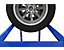 Étagère de rangement pour pneus | HxLxP 180 x 130 x 50 cm | Jusqu'à 12 pneus | Avec tablettes | Rangement pour garage