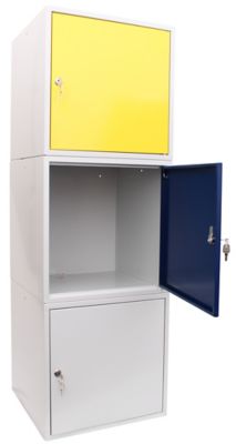 Casier vestiaire de rangement | HxLxP 45 x 45 x 45 cm | Rouge | newpo