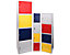Schließfachwürfel | HxBxT 35 x 35 x 35 cm | Rot | newpo
