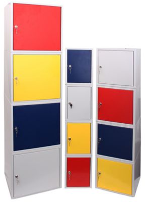 Casier vestiaire de rangement | HxLxP 35 x 25 x 45 cm | Jaune | newpo
