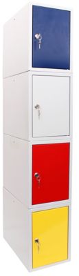 Casier vestiaire de rangement | HxLxP 35 x 25 x 45 cm | Jaune | newpo