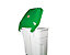 Conteneur mobile à pédale avec couvercle coloré | HDPE | Blanc-rouge | 70 litres | 510x575x700 | Contibasic  | 3 pièces | medial