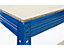 Certeo | 4x Étagère pour entrepôt | HxLxP 178 x 90 x 45 cm | Charge max. de 200 kg par tablette | Bleu | Mega Deal
