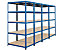 Système d'étagères | 4x étagères d'atelier | HxLxP 178 x 90 x 30 cm | Charge max. : 200 kg par étagère | Bleu | Certeo