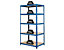 Système d'étagères | 4 étagères de rangement | HxLxP 178 x 90 x 30 cm | Charge max. : 200 kg par étagère | Bleu | Certeo