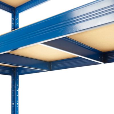 Certeo | 5x Étagère pour cave | HxLxP 178 x 150 x 45 cm | Bleu | Charge max. par tablette: 265 kg | Mega Deal