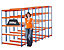 Mega Deal | 5x Werkstattregal | HxBxT 178 x 120 x 40 cm | Blau/Orange | Traglast pro Fachboden: 200 kg | Certeo