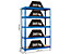 Lot de 2x rayonnage pour garage - Profondeur 45 cm - 265 kg par étagère | Mega Deal