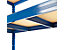 Mega Deal | 4x Kellerregal und 1x Werkbank | HxBxT 178 x 180 x 45 cm | Blau | Traglast pro Fachboden: 200 kg | Certeo