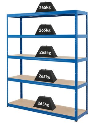 Mega Deal | 5x Schwerlastregal - Tiefe 45 cm und 1x Werkbank