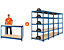 Mega Deal | 5x Werkstattregal und 1x Werkbank | HxBxT 178 x 90 x 60 cm | Blau | Traglast pro Fachboden: 200 kg | Certeo