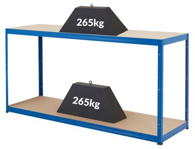 Mega Deal | 2x étagères métalliques - Profondeur 60 cm et 1x établi