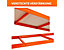 Mega Deal | 3x Werkstattregal und 1x Werkbank | HxBxT 178 x 180 x 60 cm | Blau/Orange | Traglast pro Fachboden: 300 kg | Certeo