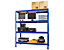 Mega Deal | 2x Werkstattregal | HxBxT 180 x 160 x 60 cm | Blau | Traglast pro Fachboden: 450 kg | Certeo