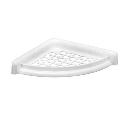 Étagère d’angle pour douche | ABS | Blanc | 180x180x30 | Simply  | 1 pièce | medial