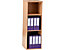 1x placard fin de bureau en bois | 3 tablettes | Hauteur 1592 mm | Blanc | Karbon | Certeo