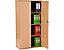 Büroschränke Holz Karbon | H: 1204 | 2 Fachböden | Weiß | Certeo