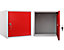 Mega Deal | 2x Schließfachwürfel | HxBxT 35 x 35 x 35 cm | Rot | newpo 