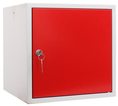 Lot de 6x casiers métalliques individuels | HxLxP 35 x 35 x 35 cm | Bleu |Mega Deal | Newpo