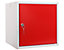 Lot de 8x casiers vestiaire de rangement | HxLxP 35 x 35 x 35 cm | Rouge | Mega Deal | Newpo