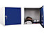 Lot de 2x casiers métalliques individuels | HxLxP 45 x 45 x 45 cm | Jaune | Mega Deal | Newpo