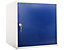 Lot de 5x casiers métalliques individuels | HxLxP 45 x 45 x 45 cm | Bleu | Mega Deal | Newpo