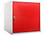 Lot de 5x casiers métalliques individuels | HxLxP 45 x 45 x 45 cm | Rouge | Mega Deal | Newpo